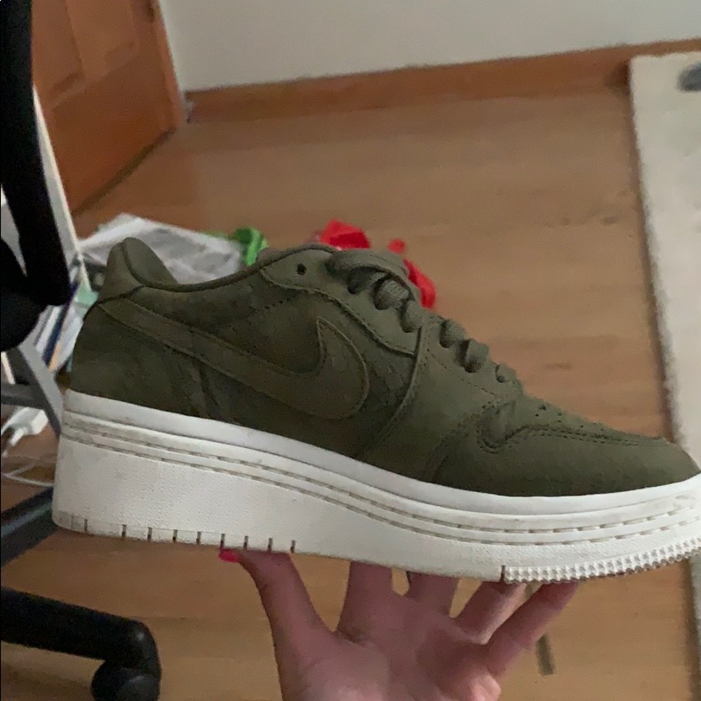 women’s nike air force 1/ jordan platform sneaker